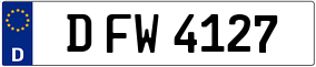 Trailer License Plate
